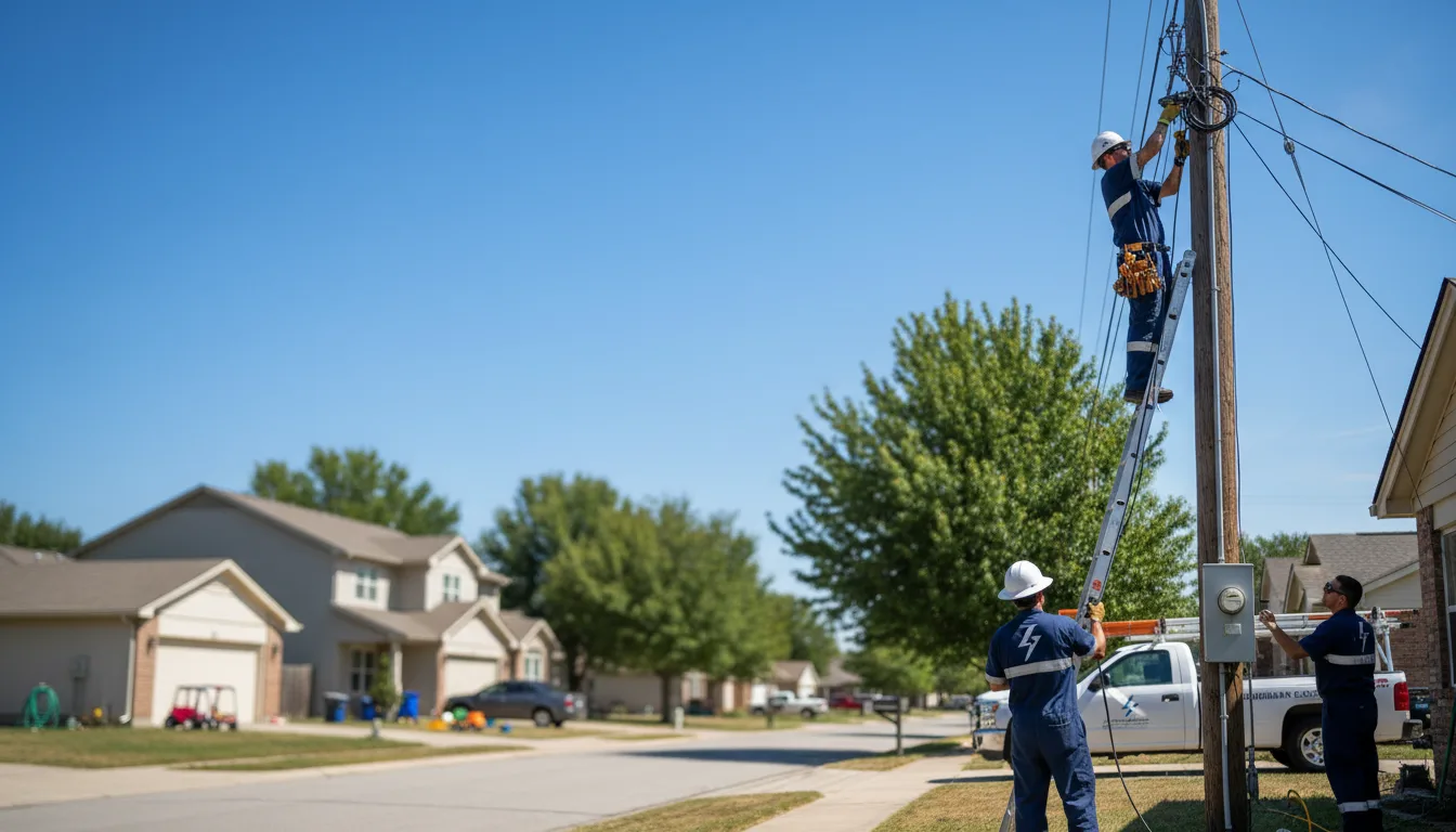 Residential electrician providing installation services in Evans, GA